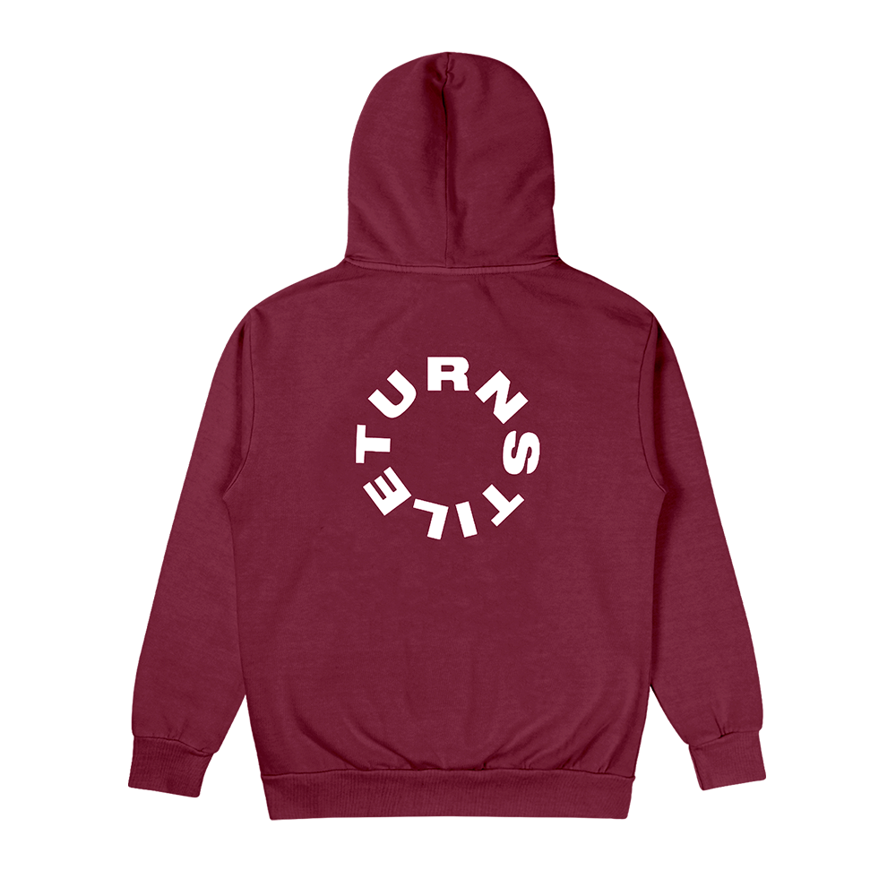TURNSTILE "NEVER ENOUGH COLOR WALL" MAROON HOODIE
