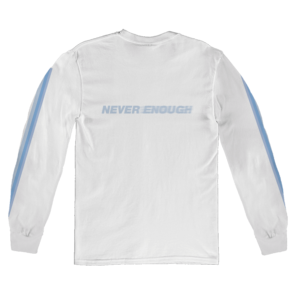 TURNSTILE "NEVER ENOUGH" WHITE LONG SLEEVE