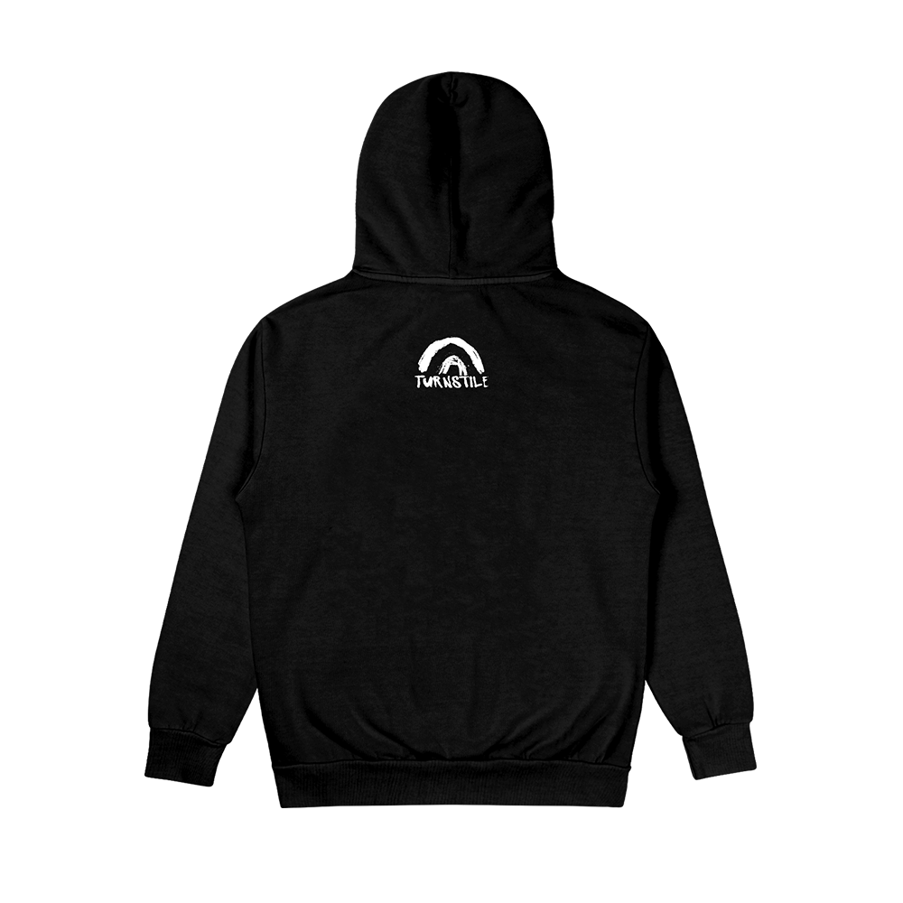 TURNSTILE "RAINBOW" BLACK ZIP UP