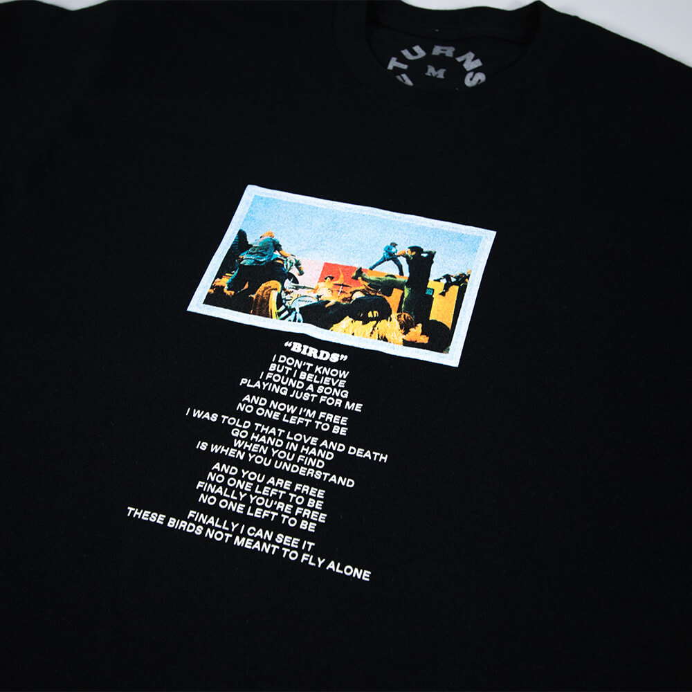 TURNSTILE "BIRDS LYRIC" BLACK TEE